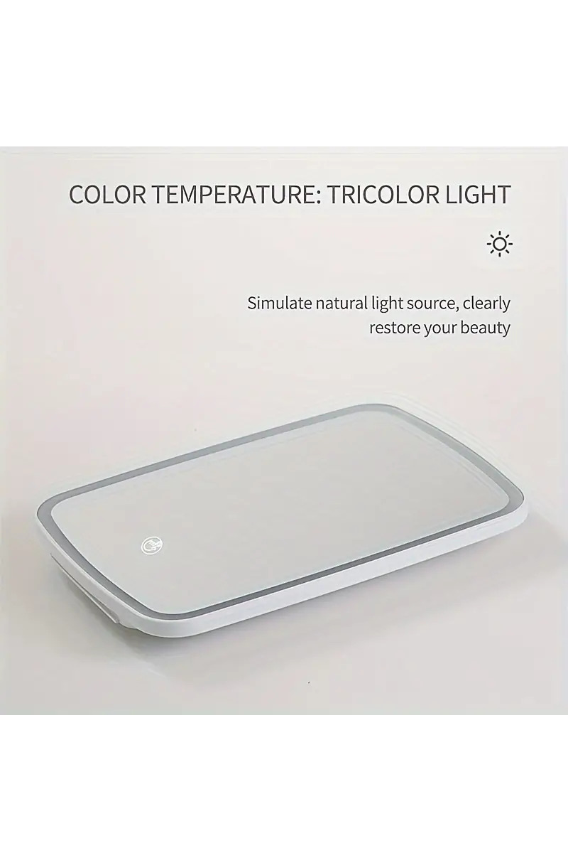 WHITE  ,,,,,..._ USB Rechargeable LED Vanity Mirror for wholesale on Faire1