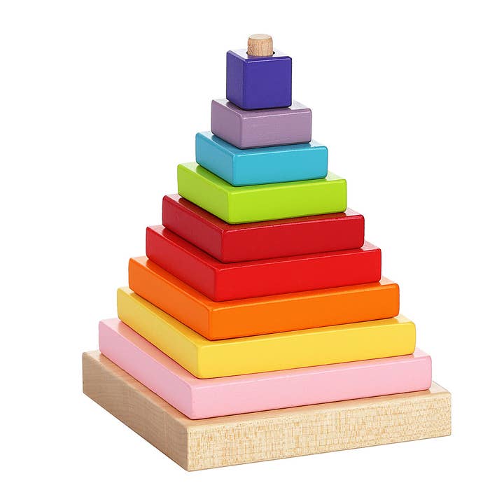 Toysmith - Wholesale Stacking Game - Cubika Wooden Pyramid4