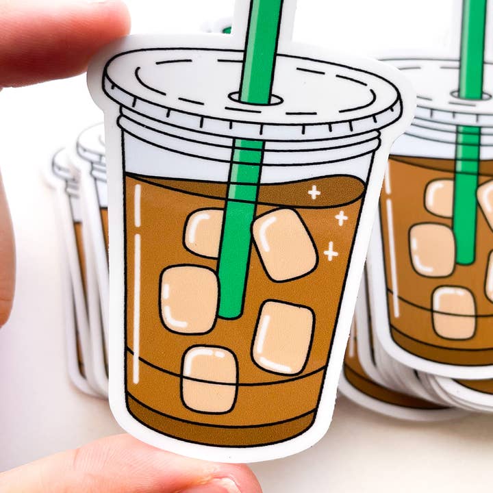 Autocollant café glacé pour la vente par SimplyMKO