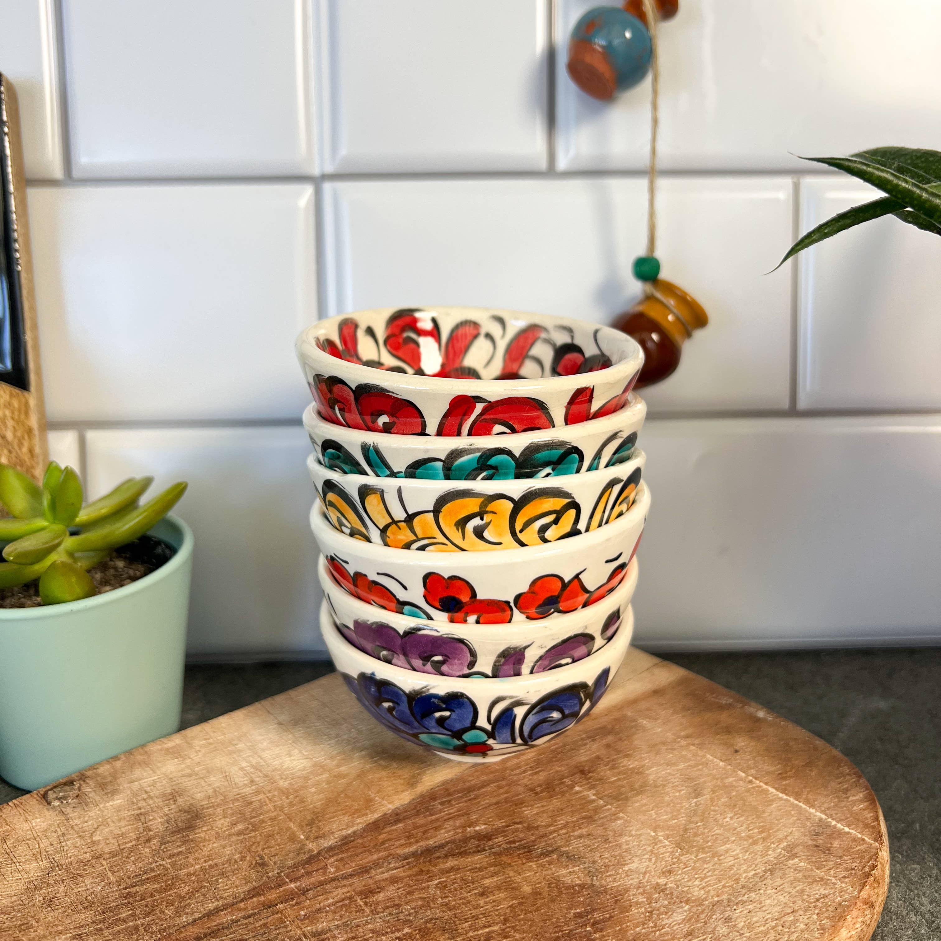 Umays Boho - Wholesale Bowl - Handpainted Ceramic Bowl, Cute Bowls, Trinket Dishes4