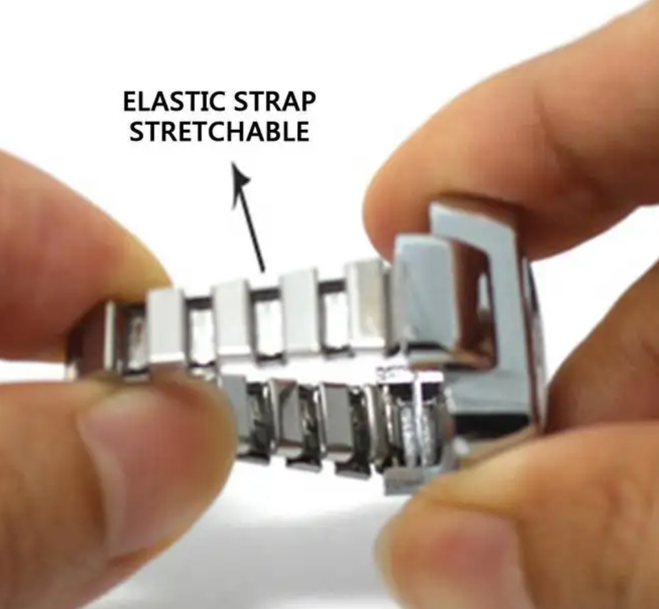 HoopLa - Wholesale Cocktail/Statement Ring - Watch Ring- Stainless Steel- Quartz Stretch Ring- Gift Box5