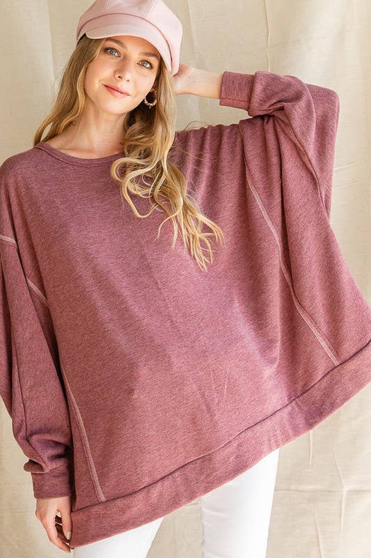 JADE BY JANE - Wholesale Tunic - Women's - OVERSIZE TUNIC WITH SCRUNCHED BACK10