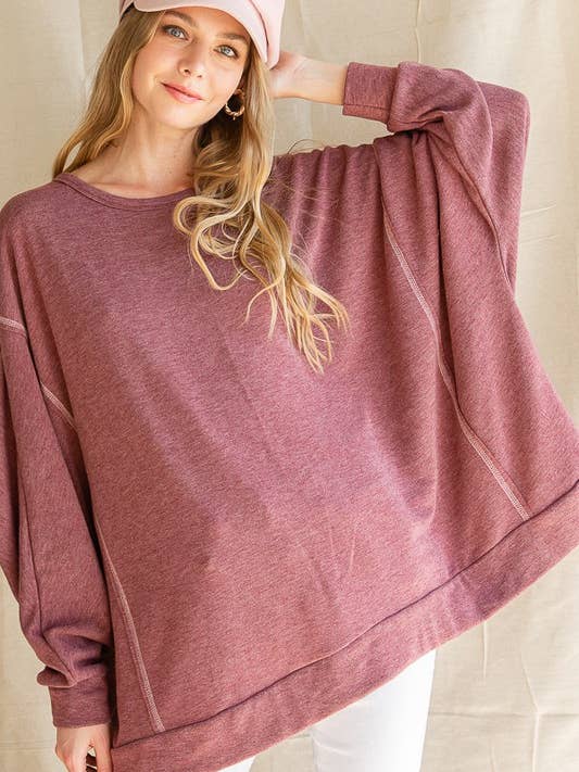 JADE BY JANE - Wholesale Tunic - Women's - OVERSIZE TUNIC WITH SCRUNCHED BACK10