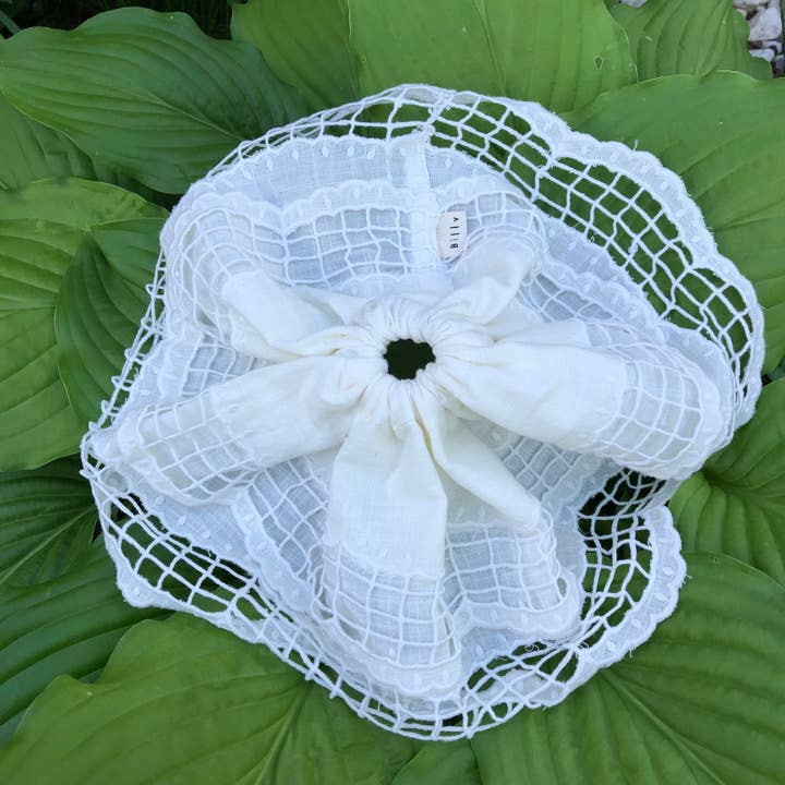 Billy Bamboo - Wholesale Scrunchie - Women's - BRIDE LACE SCRUNCHIES5