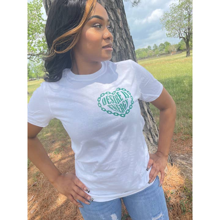 Hunter Green- Scripture Tshirt for wholesale by Desire Is Energy