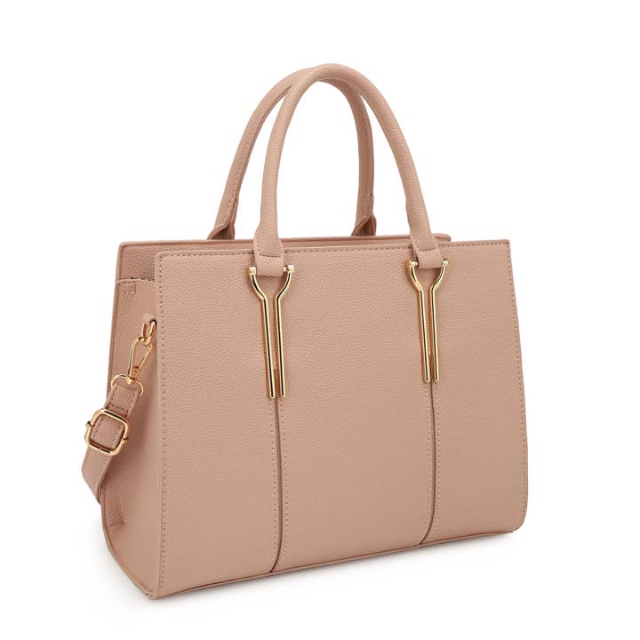 KAYLA+AVA - Wholesale Satchel - Women's - Jocelyn Structured Satchel with Gold Hardware