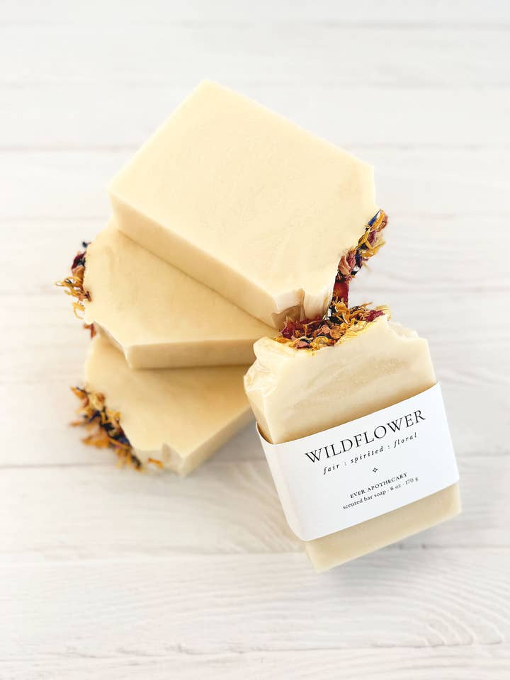 Wildflower Bar Soap for wholesale by Ever Apothecary