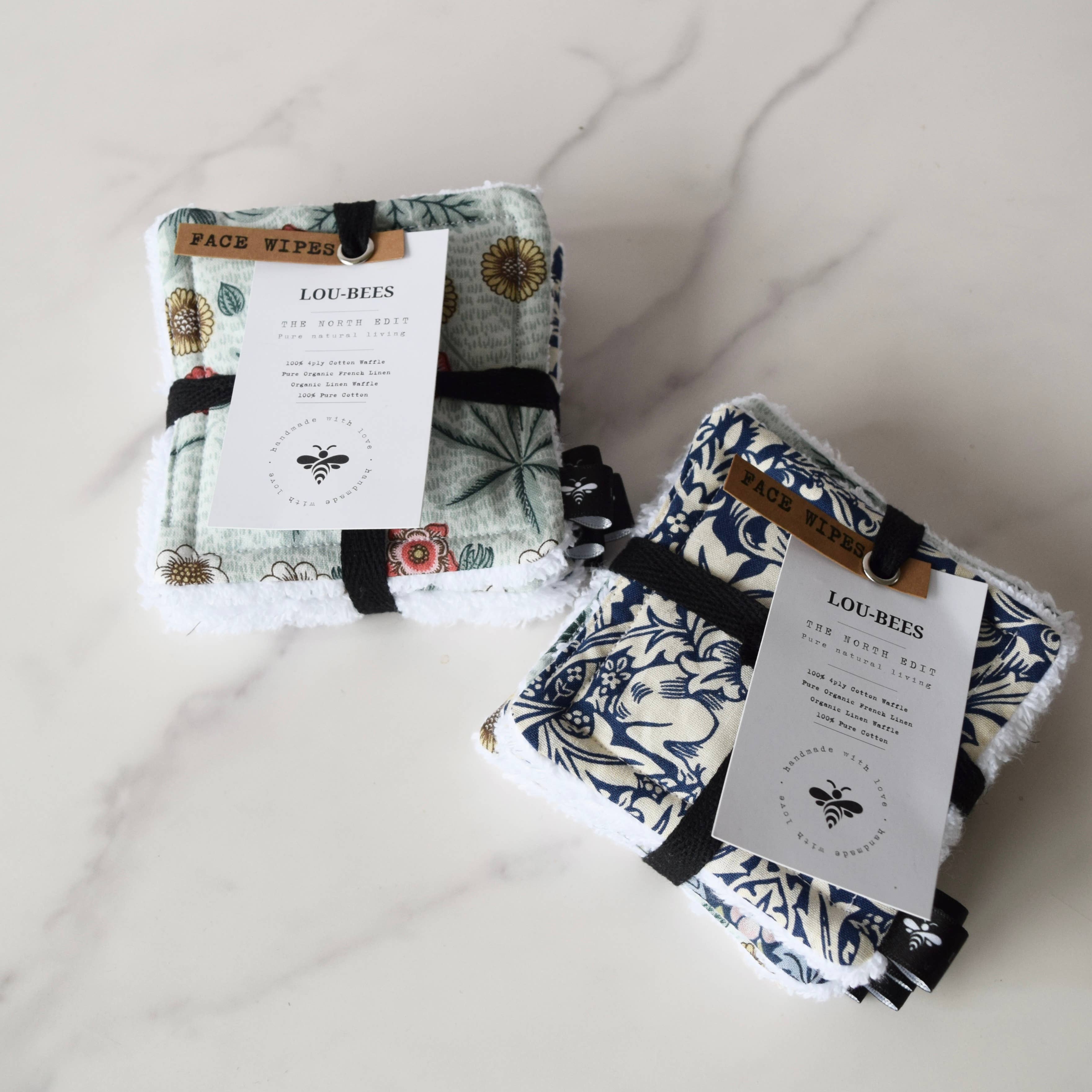 Lou Bees – wholesale Ansikts- och kroppsservetter – Lou-bees The North Edit | Återanvändbara ansiktsservetter, 5-pack7