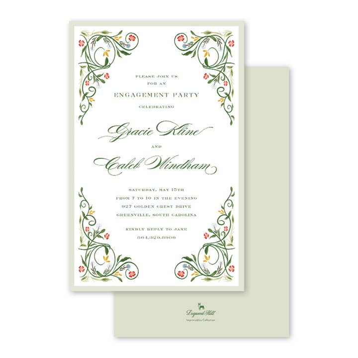 Gilded Blooms inbjudan i inbjudan för wholesale av Dogwood Hill