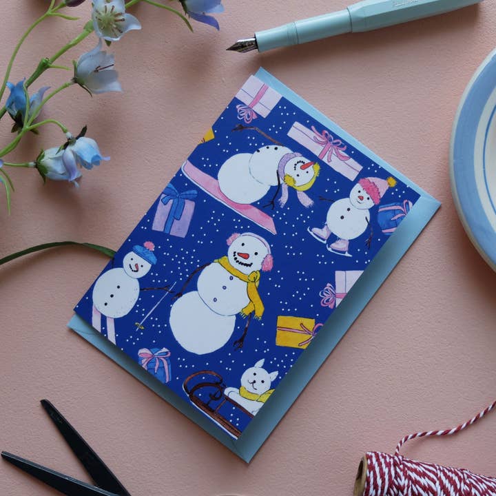 Greeting card snowmen for wholesale by Wonder Of Today