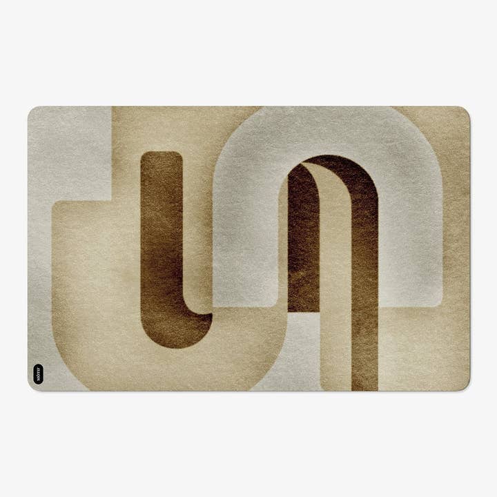 Natuurlijk spiraalvormig couture-vloerkleed voor wholesale door Mótif Mats