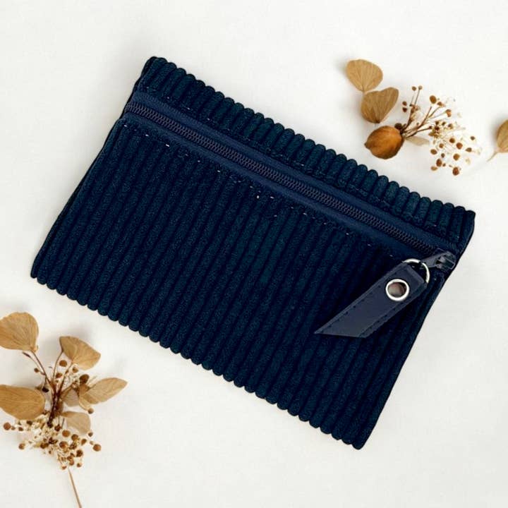 Emmanuel CrƩation - Wholesale Pouch - Unisex - Pouch S, "Navy Corduroy"