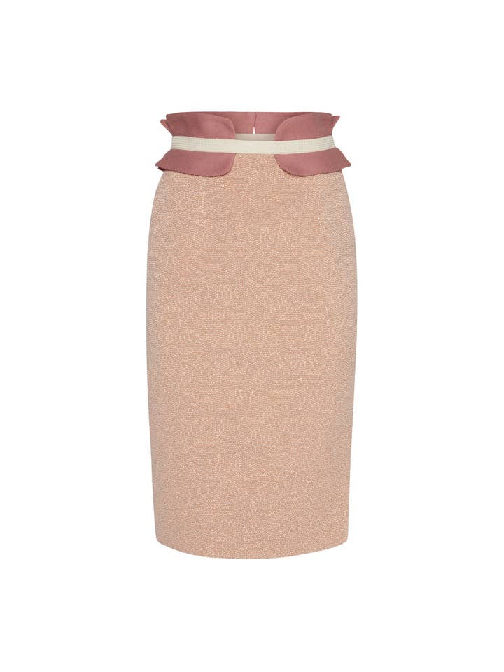 BELTED PENCIL SKIRT WITH SIDE SLITS S22GNTU1 por atacado de Simone Tessadori