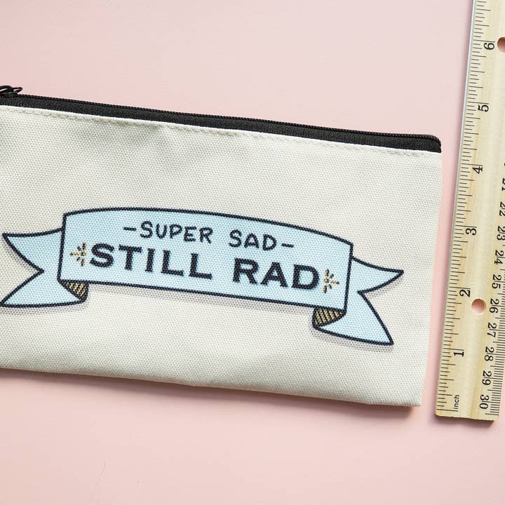 The Harpy Otter Co - Wholesale Pouch - Women's - Super Sad Still Rad Canvas Pouch2