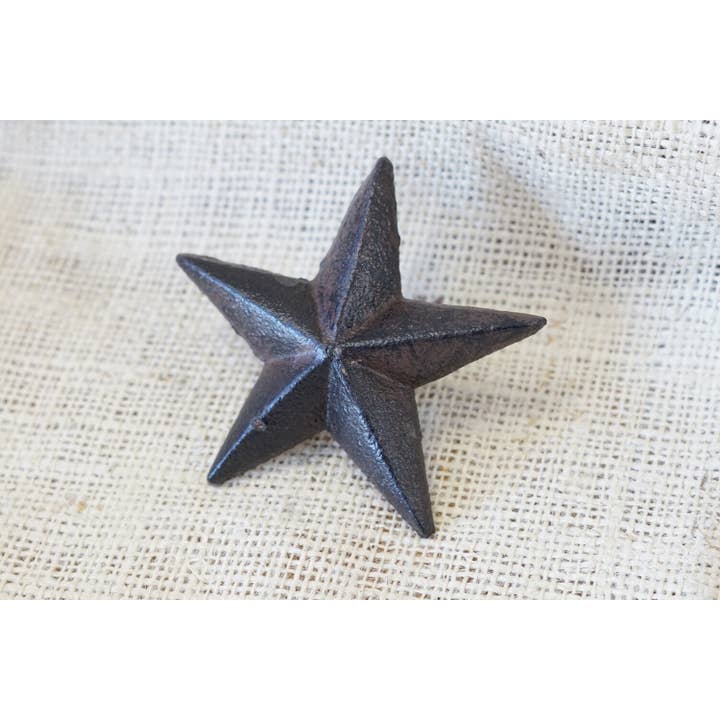 Midwest Craft House - Wholesale Wall Accent - LARGE CAST IRON RUSTIC STAR NAIL, 3 1/2" WIDE3