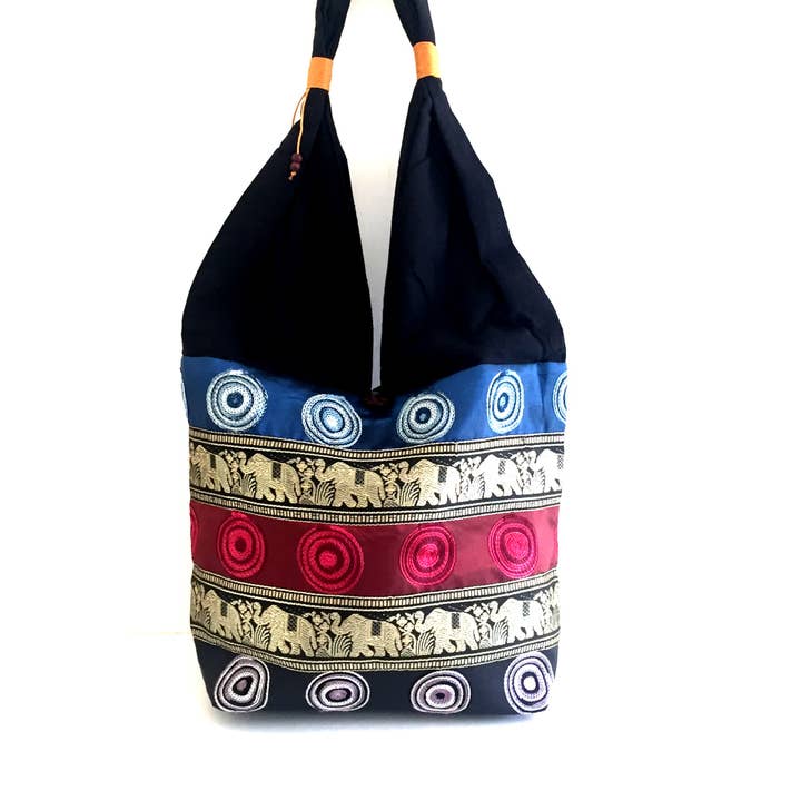 OMA - Eclectic Home - Wholesale Crossbody Bag - Women's - Thai Silk Sling Shoulder Bag Purse - Assorted Designs