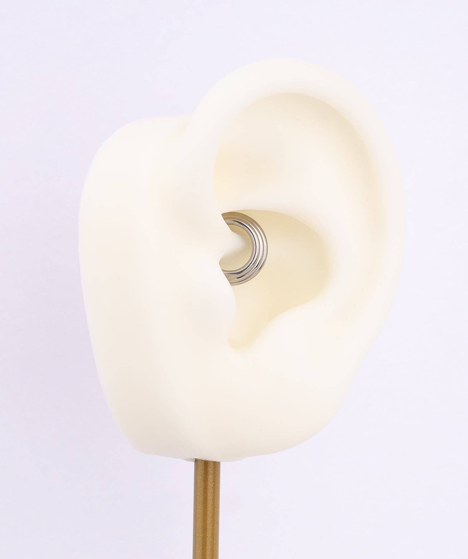 Silver Titanium Basic Clicker Hoop for wholesale on Faire5