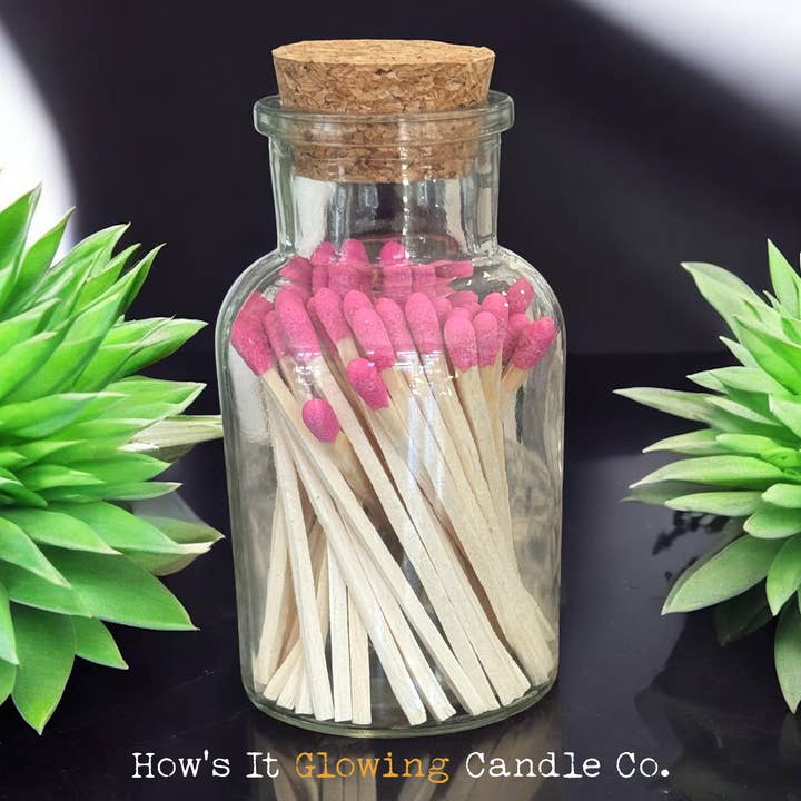 How's It Glowing Candle Co. - Wholesale Matches - Apothecary Jar Matches | 50 x 3" Safety Matches & Strike Pad7