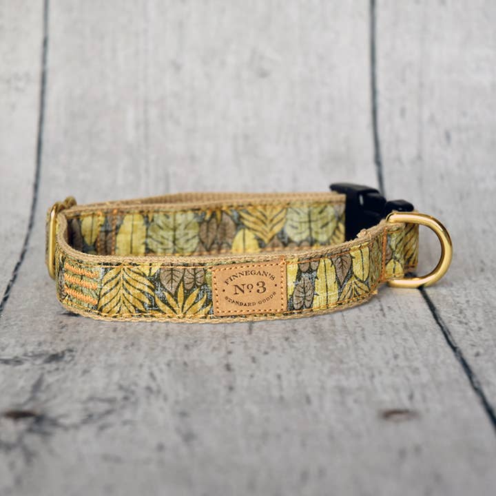 Finnegan’s Standard Goods - Wholesale Pet Collar - Dog - 1" ISLAND LEAVES COLLAR
