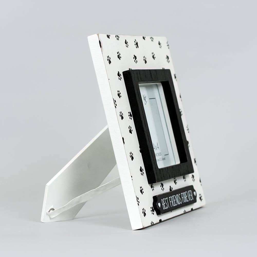 Devanie At Home (Formerly Adams & Co.) - Wholesale Picture Frame - 15861 - 8x8x.75 wood photo frame (FRIENDS)  (4x4) Pet Decor1