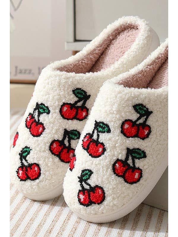 JOSSLYN by wall to wall - Wholesale Slippers - Women's - SOFT PLUSH MUSHROOM HEART RAINBOW WARM SLIPPERS | 40SP014