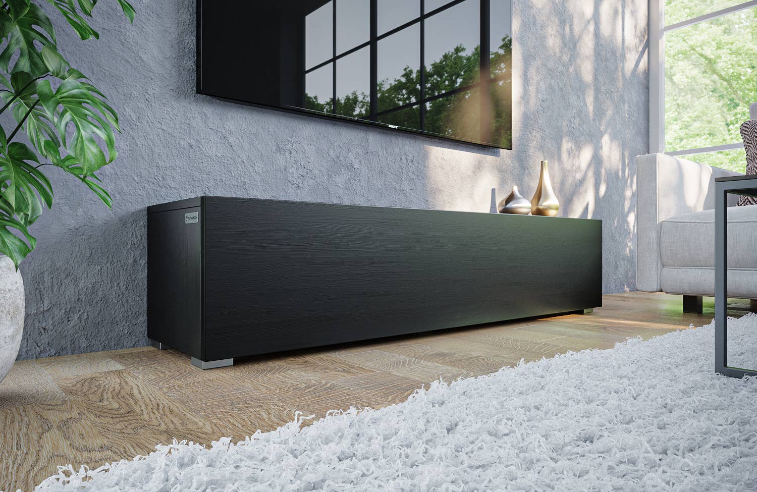 PLATAN ROOM - Wholesale Console Table - TV Cabinet TV Stand 140 cm Hanging or Standing1