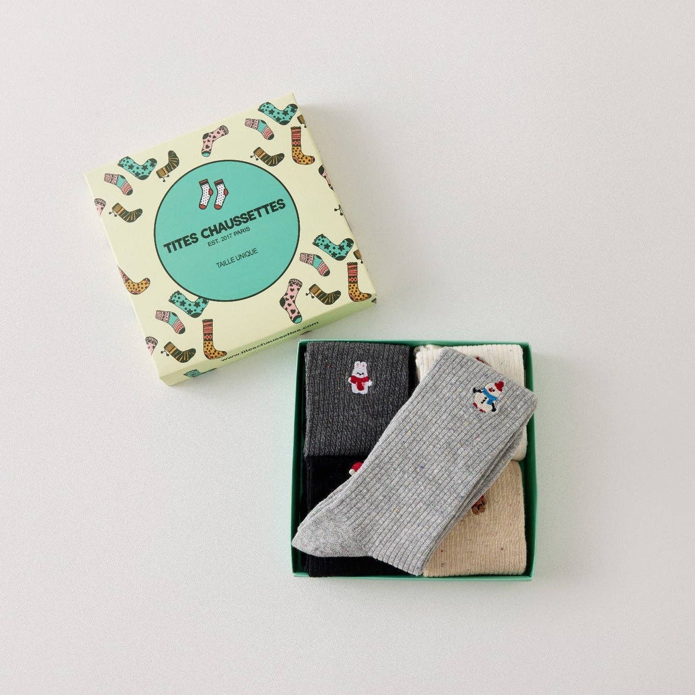 multicoloured Set of 5 Women's Christmas Character Socks I 35-41 for wholesale on Faire1