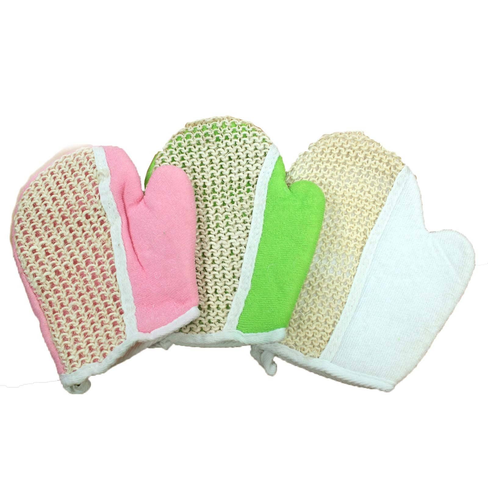 AWGifts Europe - Wholesale Exfoliating Gloves/Mitts - NLuxB-06 - Extra Exfoliating Jute Glove- Assorted1