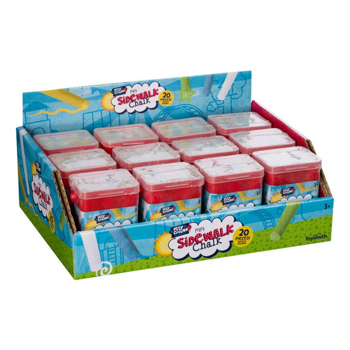 Toysmith - Wholesale Chalk - Playground Classics Mini Sidewalk Chalk