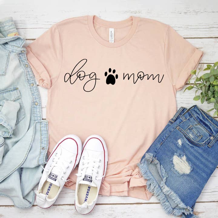Dog mamma T-shirt - Bella Canvas för wholesale av Printliss