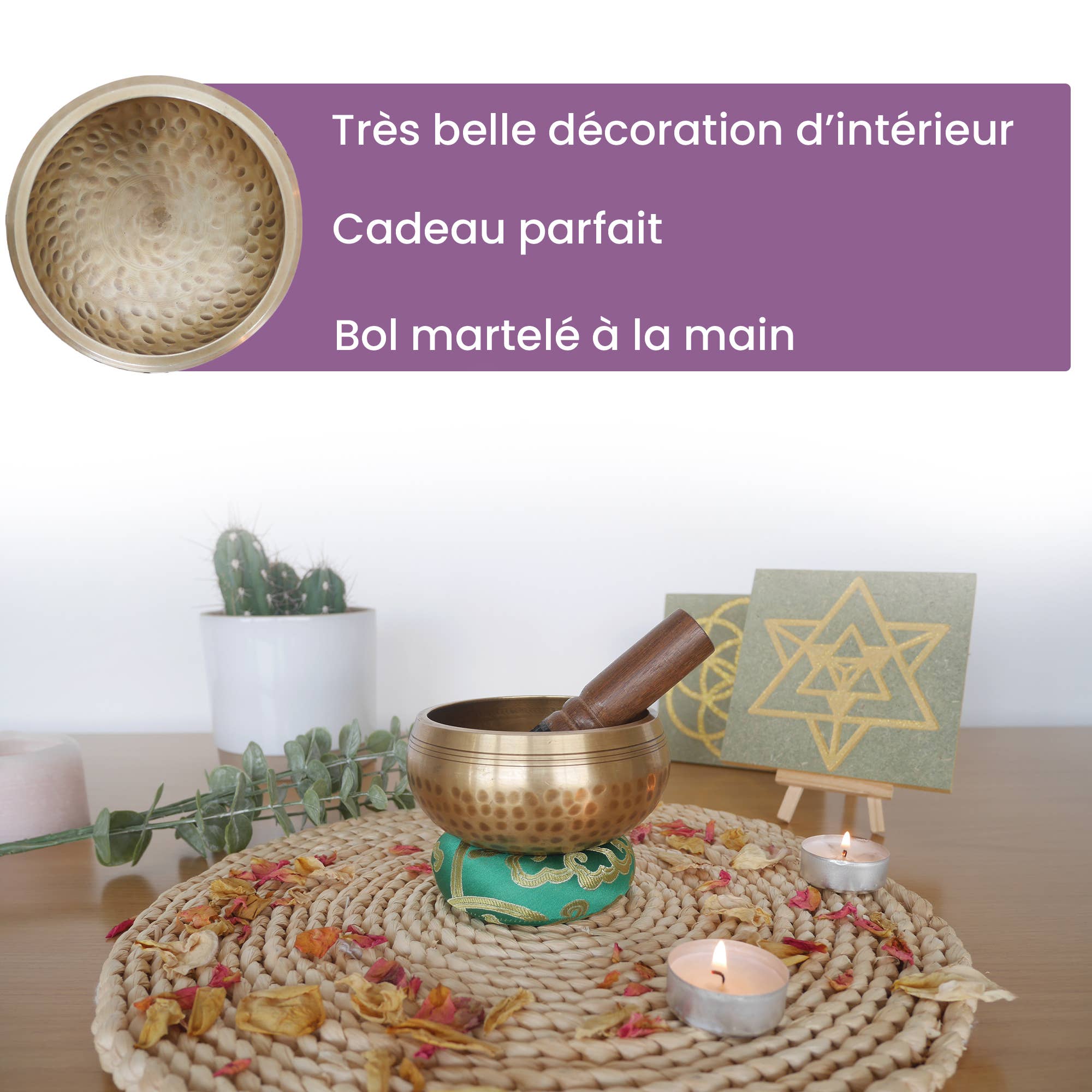 Vibratis - Wholesale Meditation Supplies - Handcrafted Tibetan hammered bowl - Made in Nepal2