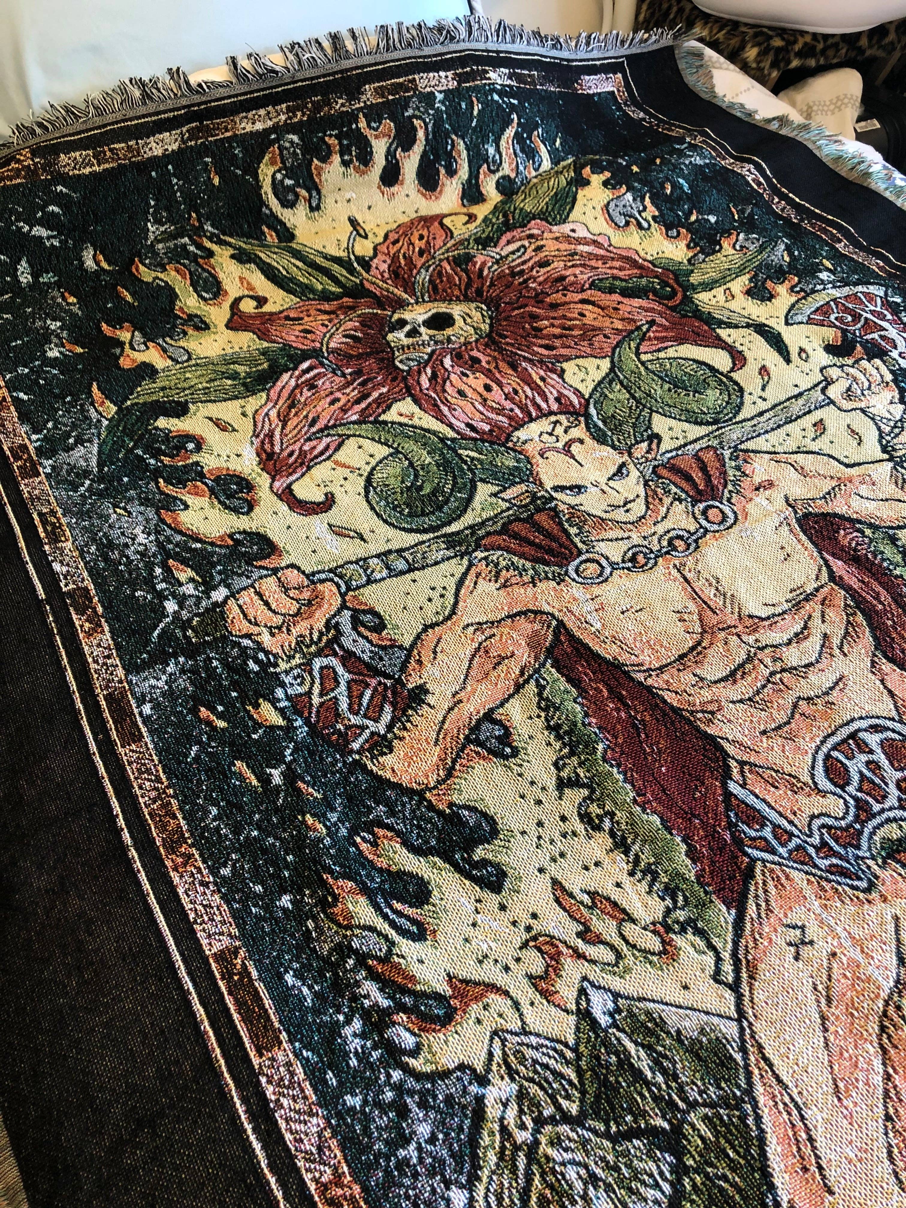 RosaliaHome – Engroshandel Tæppe – Kejseren - Tarot Card Throw Tæppe/Vævet Tapestry5