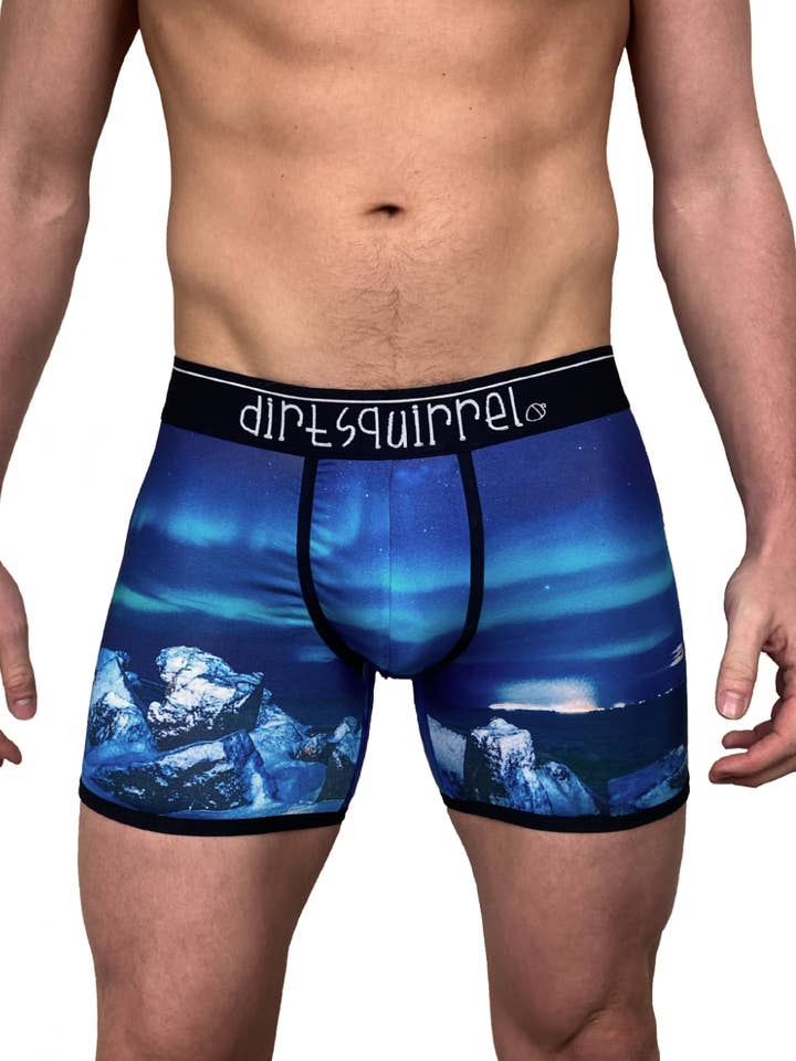 Arctic Northern Lights Boxer Brief for wholesale by Dirt Squirrel Apparel
