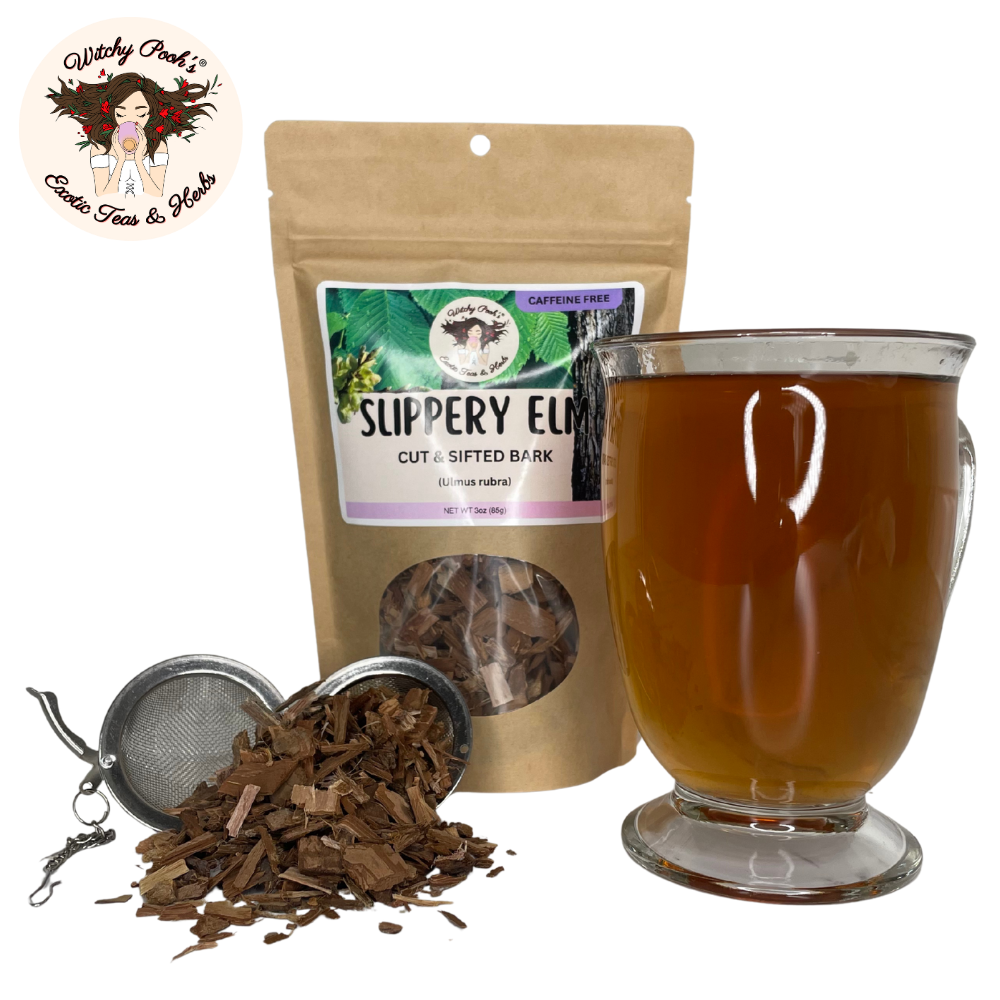 Witchy Pooh's Exotic Teas & Herbs - Wholesale Loose Tea - Witchy Pooh's Slippery Elm Tea - Cut & Sifted Bark15