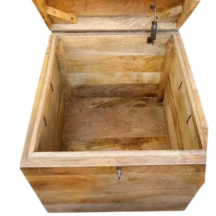 LOOMLAN - Wholesale Storage Bin - Square Rustic Storage Cube Trunk Farmhouse Jameson6