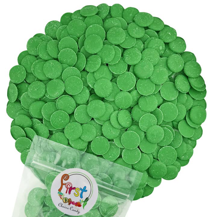 Wafer di cioccolato fondente verde scuro per la vendita all'ingrosso da parte di First Choice Candy