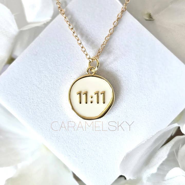 18k Gold-Plated 11:11 Angel Number Necklace, Spiritual Gift and other Purchase Wholesale gold plated necklaces. Free Returns & Net 60 Terms on Faire trending on Faire.