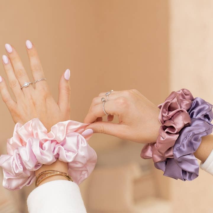 Beyond Scrunchies - Wholesale Scrunchie - Women's - IRIS - Mulberry Silk Scrunchie5