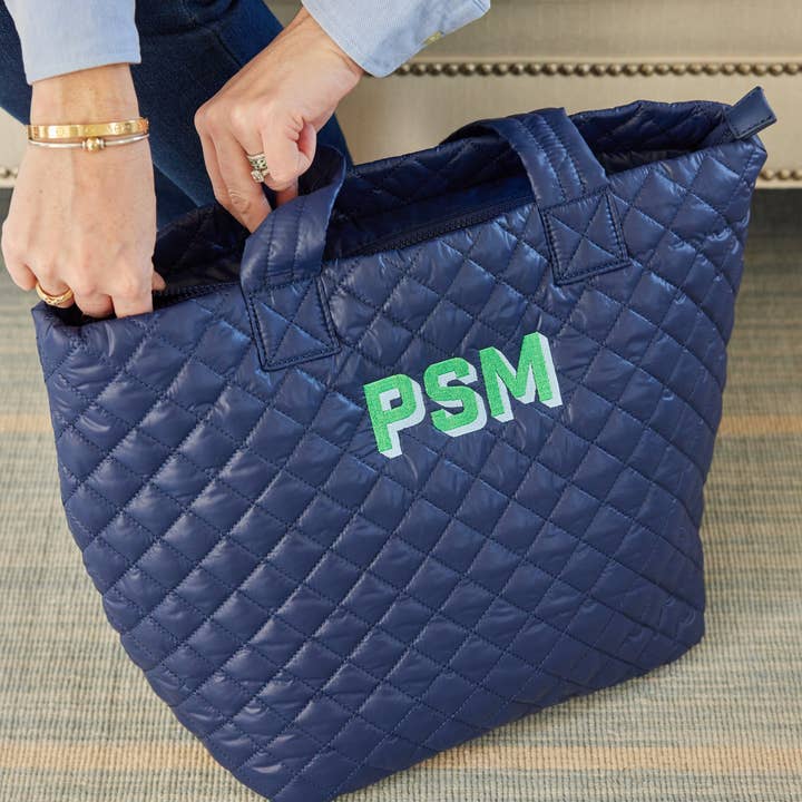 The Monogram Corner - Wholesale Tote Bag - Women's - PERSONALIZED QUILTED TOTE