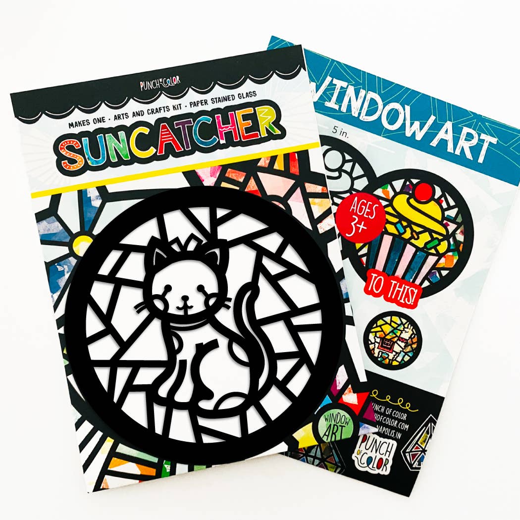 Punch of Color - Vente Kit de bricolage – enfant - Kit attrape-soleil Kitty Cat2