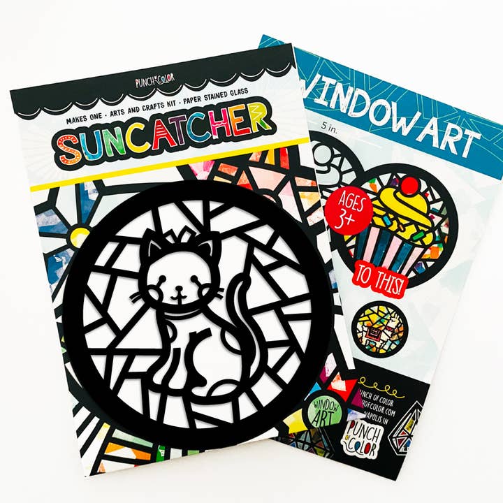 Punch of Color - Vente Kit de bricolage – enfant - Kit attrape-soleil Kitty Cat2