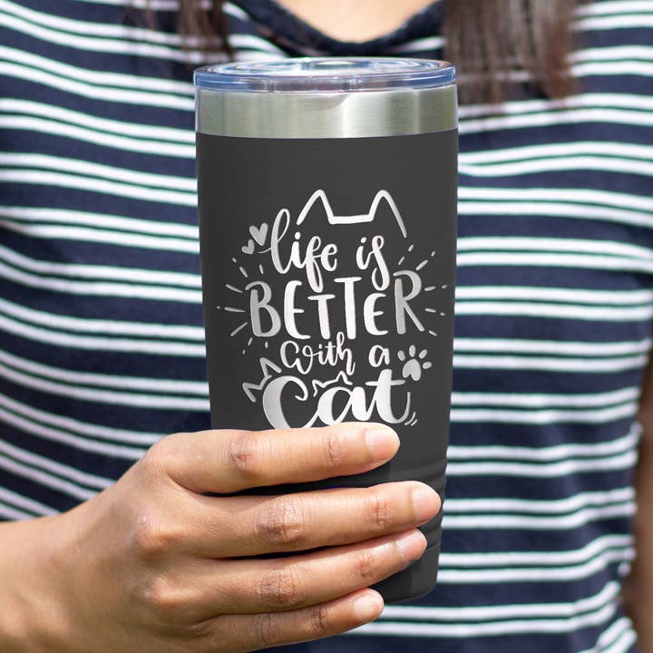 Cat Tumbler - Cat Lover Tumbler - Rolig katt säger för wholesale av Northern Country Girl Designs, LLC