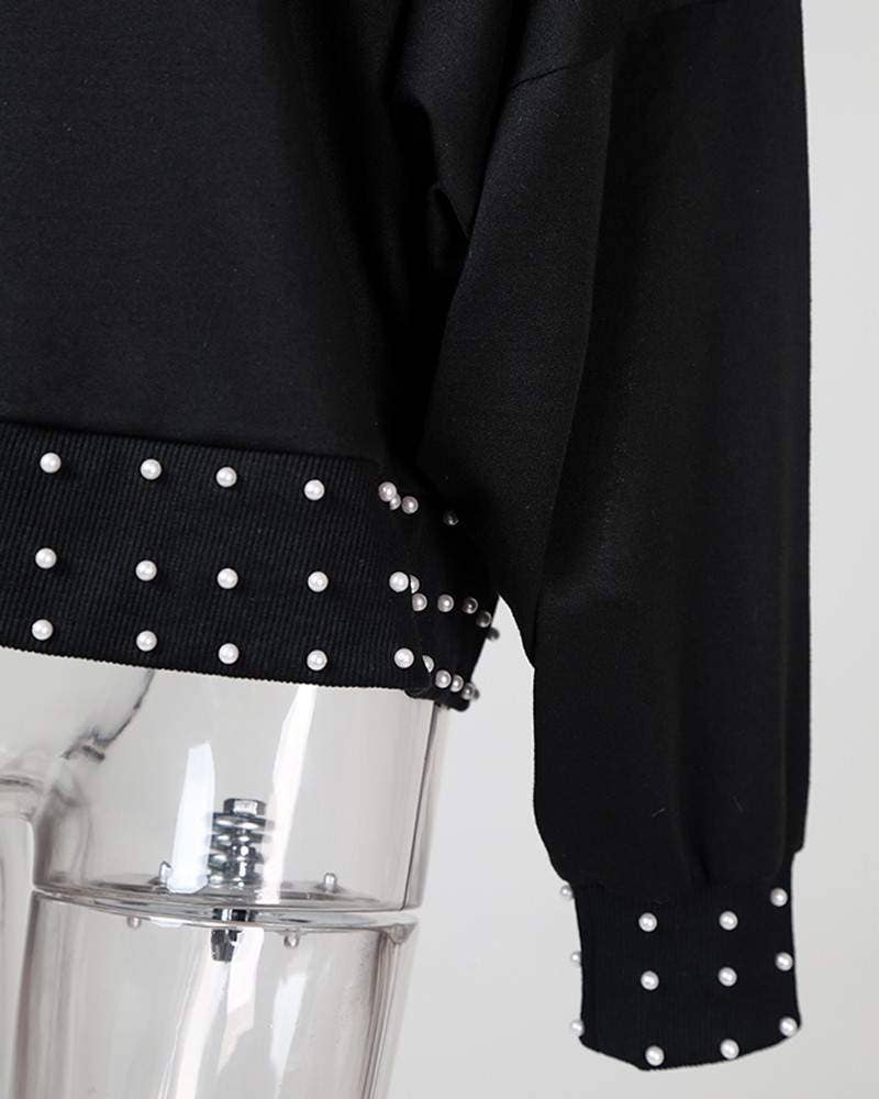 Fashion Combination - Wholesale Blouse - Women's - beaded detail zipper casual blouse6