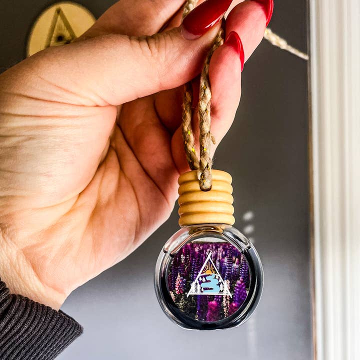 Rise and Pine Candle Co. - Venta al por mayor Ambientador de coche - Unisex - Difusor/ambientador colgante de color lavanda para coche