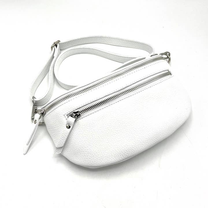 Suie Valentini srl - Wholesale Crossbody Bag - Women's - Genuine leather fanny pack, Made in Italy, art. 11246714