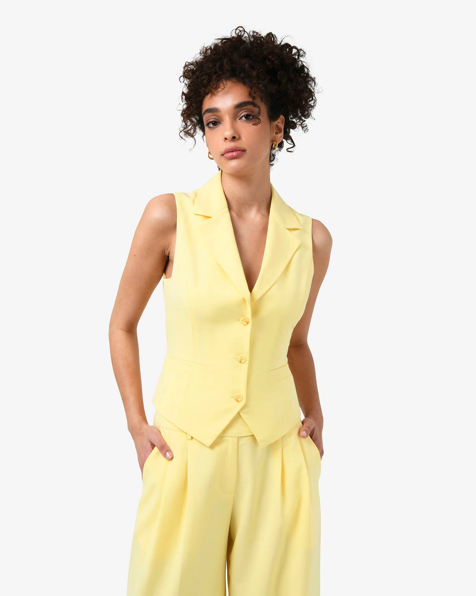 Forcast - Wholesale Outerwear Vest - Women’s - Forcast Women's Amera Collared Vest