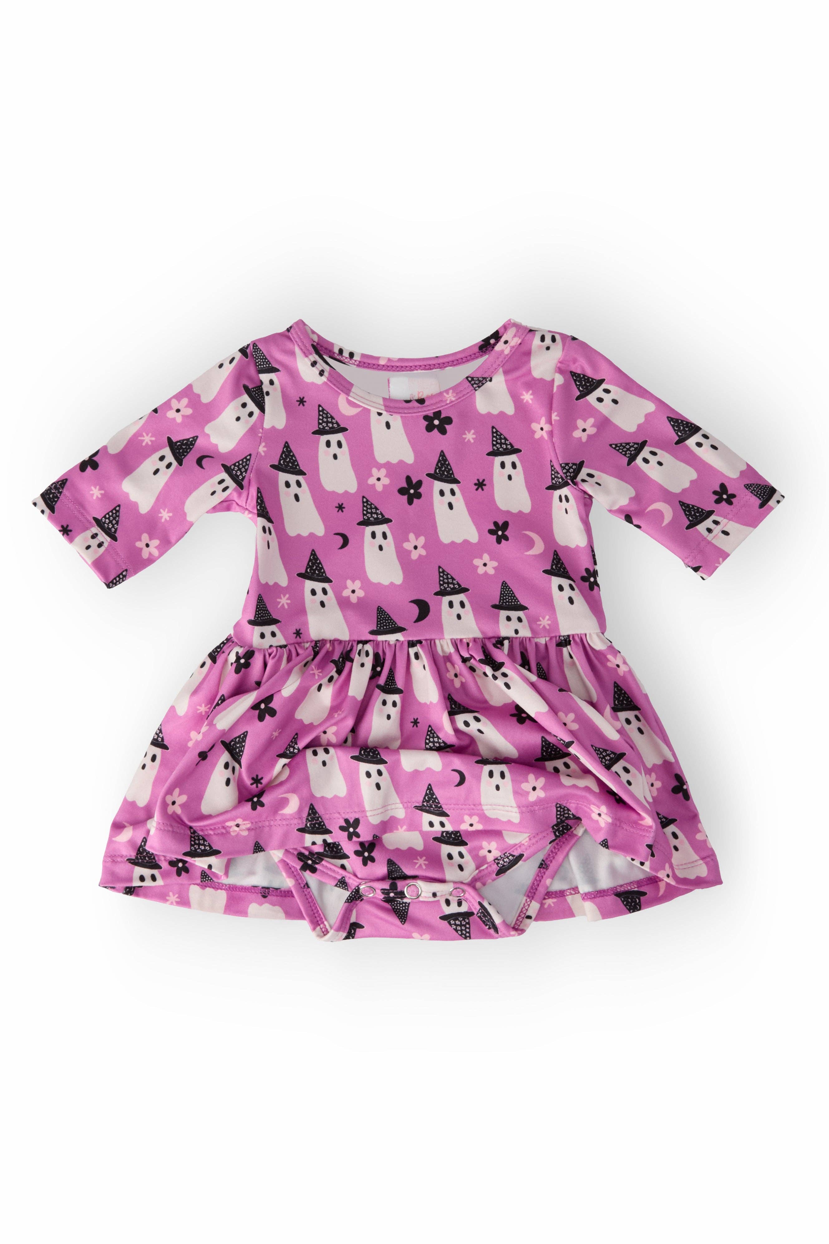 Mila & Rose - Wholesale Bodysuit (Non-Footed) - Baby - Witches Boo Twirl Bodysuit2