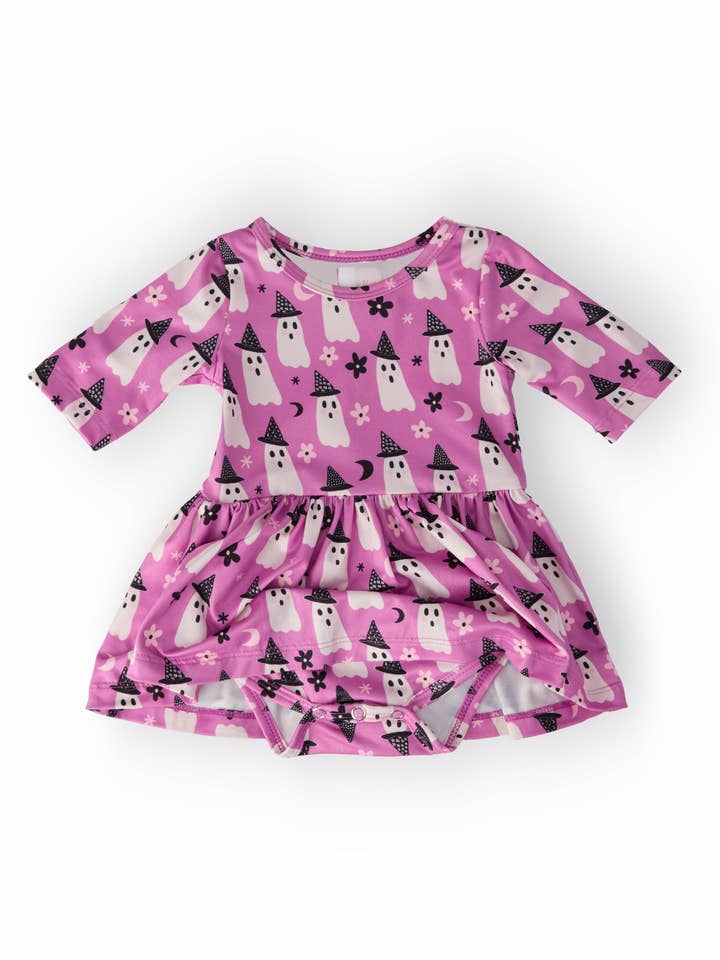 Mila & Rose - Wholesale Bodysuit (Non-Footed) - Baby - Witches Boo Twirl Bodysuit2