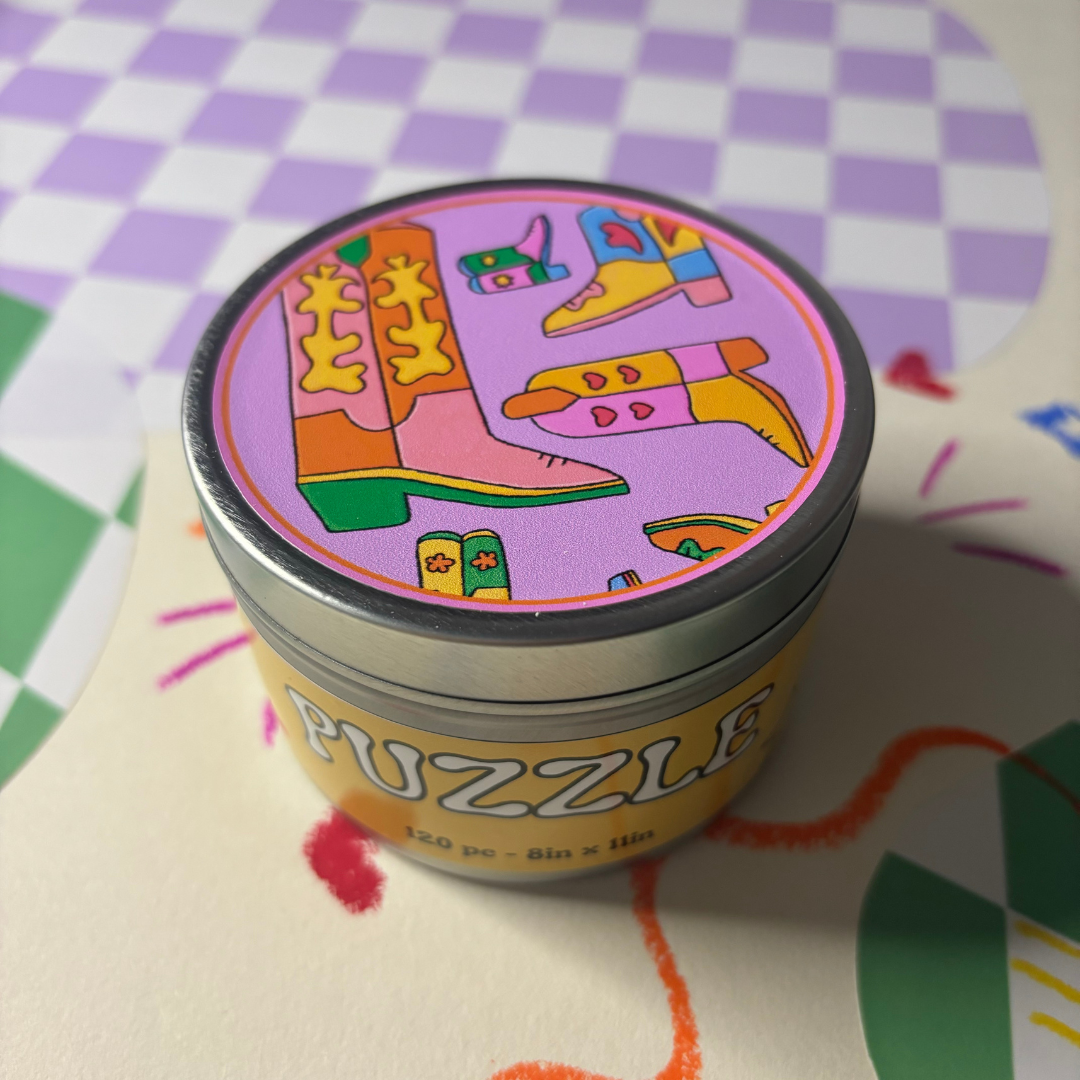 Get Stoked – Großhandel Puzzle - Erwachsene – Cowboystiefel-Puzzle, 120 Stück1