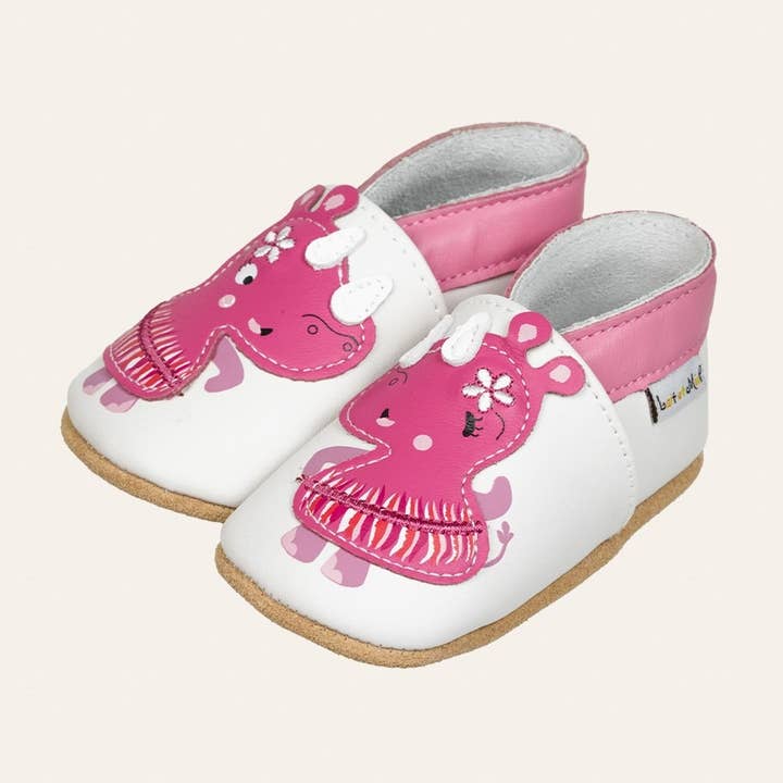 LAIT ET MIEL - Wholesale Slippers - Baby - Baby leather slippers - Rhinoceros0
